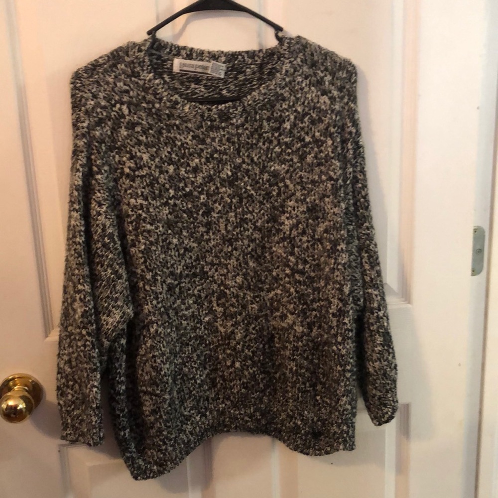 Grey and black sweater